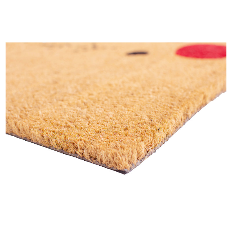 Bertrand Reindeer Non-Slip Coir Doormat, 1'5" x 2'5"