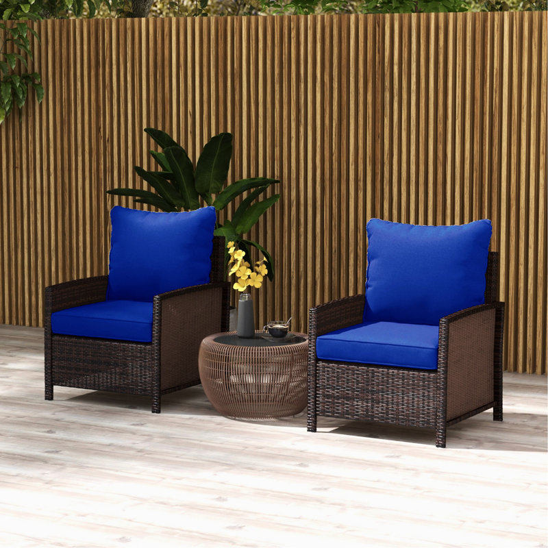 Coussin de chaise d'extérieur pour l'extérieur et coussin, 4 bleu marine, Enjoy Comfortable Blue 4, sièges confortables