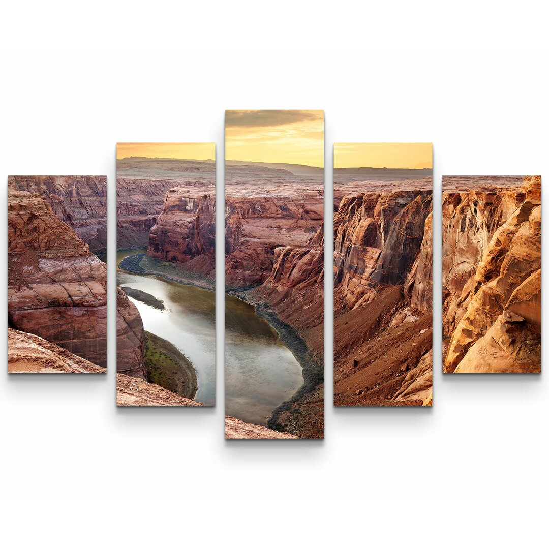 5-tlg. Leinwandbilder-Set Colorado River - USA