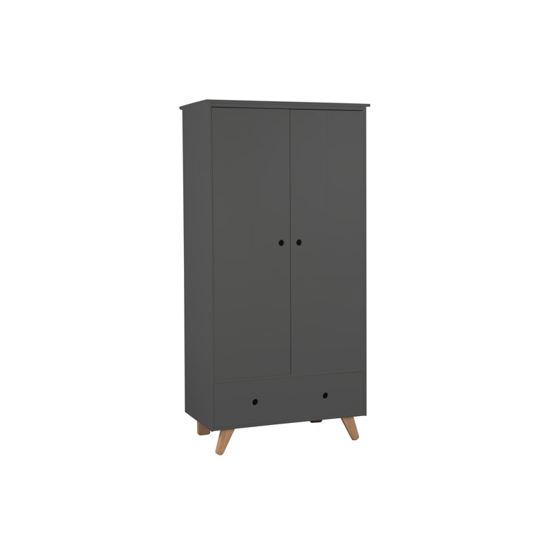 Bagley 2 Door Wardrobe, Grey