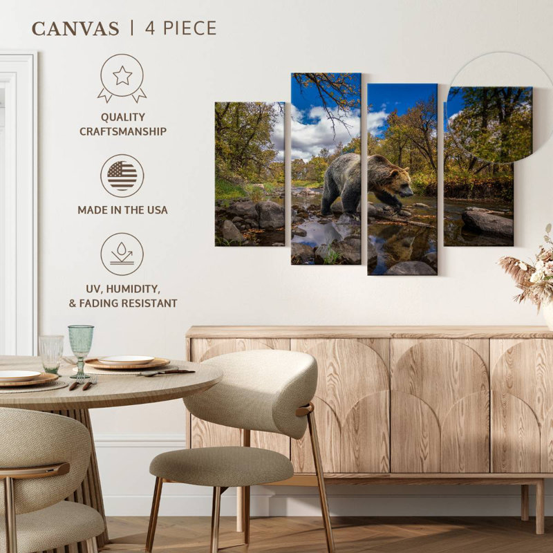 Brampt Grizzly Bear Creek, 48" H x 75" W