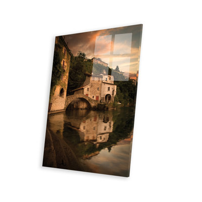 «Nesso Lake Como I», reproduction sur verre acrylique