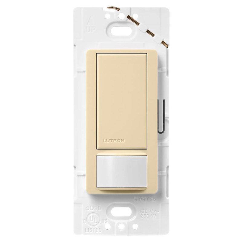 Lutron Maestro Occupancy 2 amps Single Pole Motion Sensor Switch 1 pk, Ivory