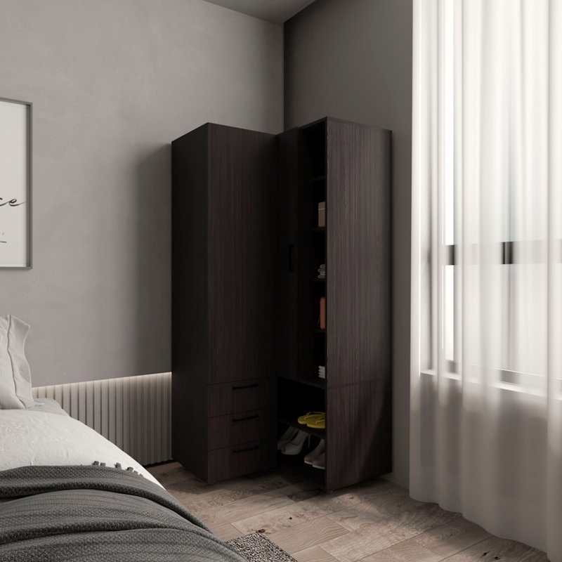 Toulouse Corner Armoire , Black