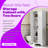 23.3 X 16.9 X 71.2 Inch Two-Door MDF Storage Cabinet With Adjustable Shelves For Bathroom, Office, And Home Organization-832770058