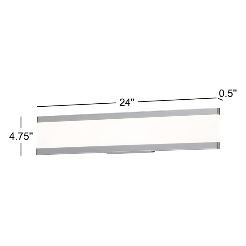 Barres d'éclairage de salle de bain 2 lumières DEL Bertrand