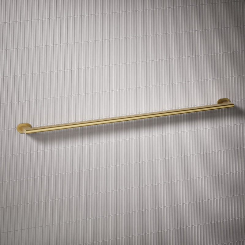 Belay Grab Bar, Brushed Brass, 1.75" H x 42" L