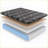Mattresses | 11" Medium Queen Hybrid | Copper Cooling, Heat-Wicking | Greenguard Gold, Made in USA | Black | Polyurethane-1137105085-1137105086