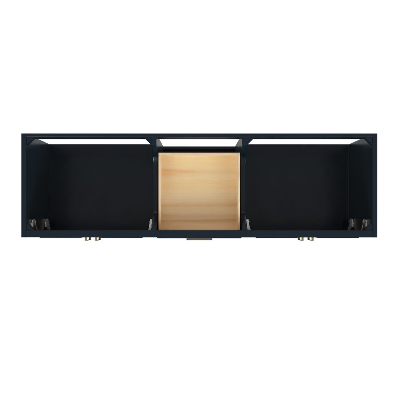 Ensemble de meuble-lavabo double 73 po Abita, Bleu minuit