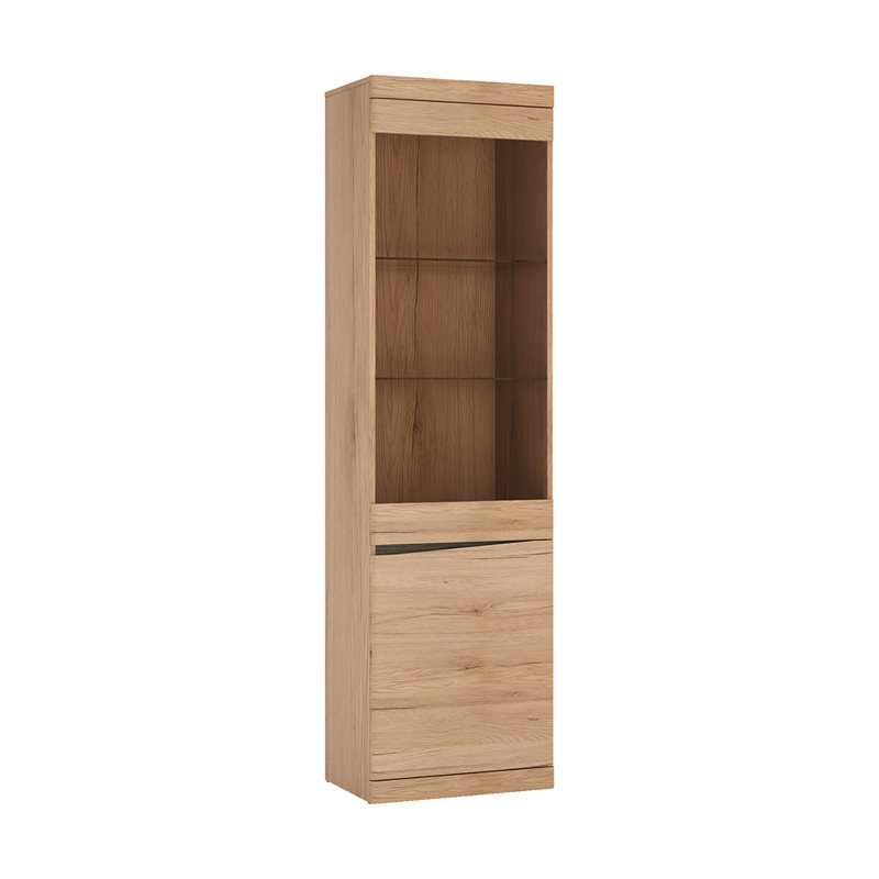Aryanna Curio Cabinet with tempered glass, Right