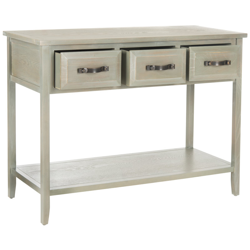 Pauly 42.1'' Solid Wood Console Table, French Gray