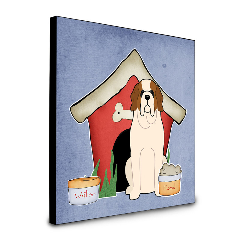 Panneau mural d’art collection dog house Scarvinia, Saint-Bernard