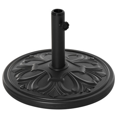 Gideon 13kg Garden Parasol Base for 35mm / 38mm / 48mm Pole Black