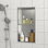 Double tablette de niche de douche en acier inoxydable