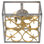 Scroll 4 - Light 14" Caged Square / Rectangle Flush Mount