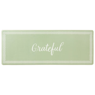 MARTHA STEWART Bloomfield Grateful Border Kitchen Mat 
