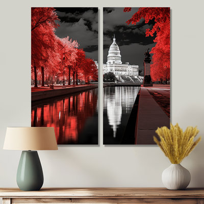Monochromes de Washington DC - Washington, impressions sur toile surdimensionnées