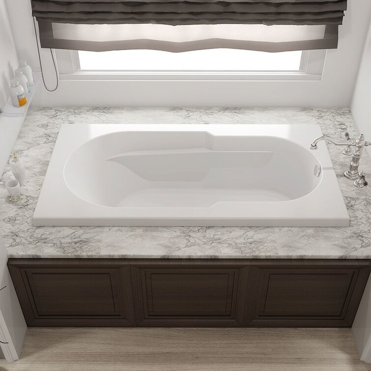 Jacuzzi Primo 36-in x 60-in White Acrylic Drop-In Whirlpool Tub (Reversible  Drain) in the Bathtubs department at