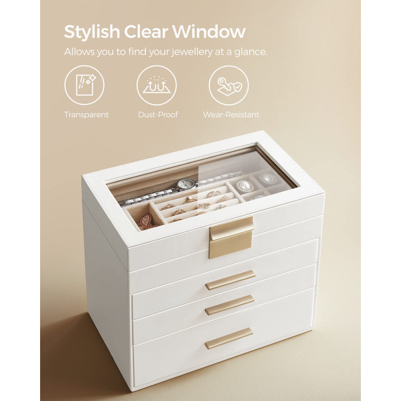 Aymane Jewellery Box +, White