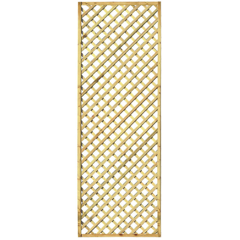 Bryann 183cm W Wood Lattice Panel Trellis, 60cm H x 183cm W x 30cm D
