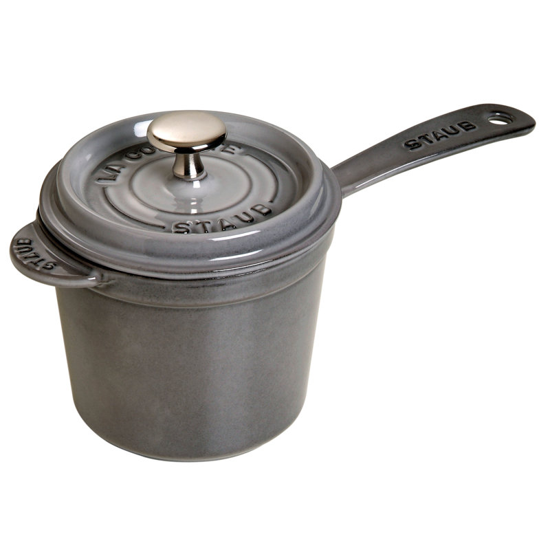 Saucepan with Lid, 13.25" Depth, Graphite Grey