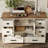 Laziza Modern Farmhouse Wooden Dresser With Adjustable-Shelf-Cabinet And 6 Drawers For Kids-1598938781