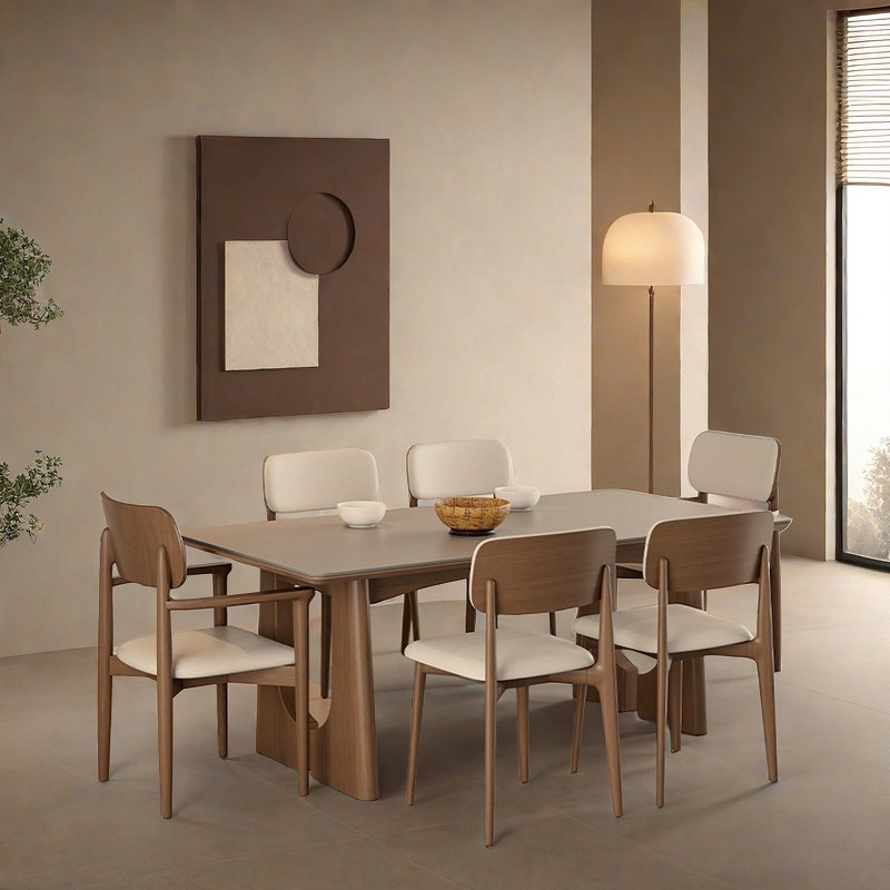 Ensembles de table en bois massif de luxe léger et durable., H 29,53 po x L 70,87 po x l 35,43 po