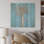 Photo de traces bleues sur bois de pin naturel
