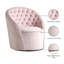 Fauteuil demi-tonneau pivotant en velours Alessio-551895570