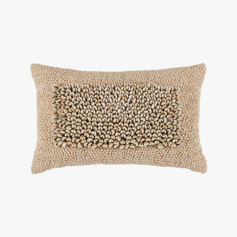 Coastal Breeze Cowrie Pillow Cover & Insert