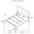 Bernardo Nutmeg Upholstered Eastern King Bed