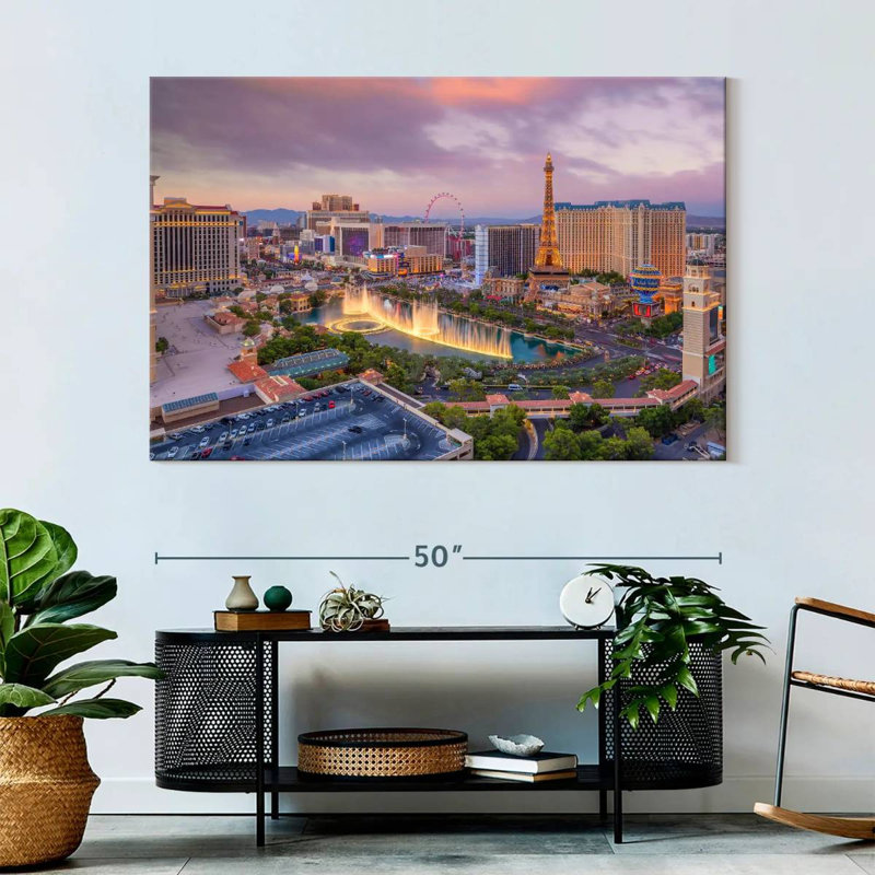 Ravi Las Vegas Before Dark, 34" H x 51" W