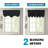 2 Panels Blackout Curtain Valances for Kitchen Windows/Living Room/Bathroom Privacy Protection Rod Pocket Decoration Scalloped Winow Valance Curtains-861337682
