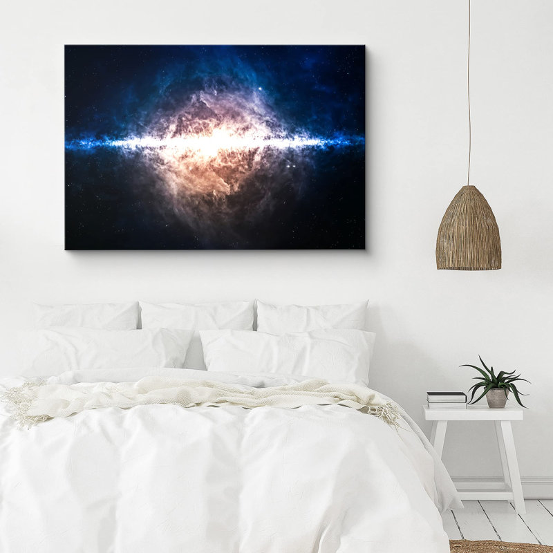 " Galaxy Light Explosion Astronomy And Space Aurora ", 32'' H x 48'' W