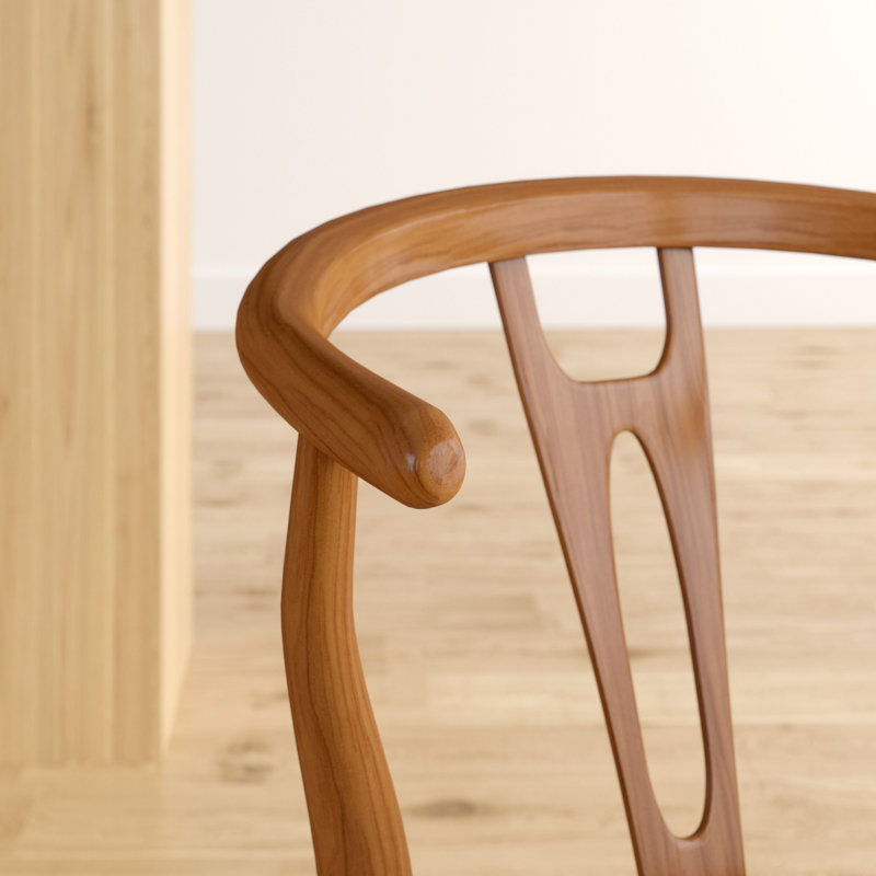 Hourglass Beechwood Bar Stool, Walnut