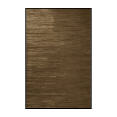 Tapis brun uni lavable à la machine