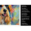 Serviette de cuisine afghan Hound Hippie Dawg