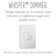 Adorne® Whisper 700W Tru-Universal Single Pole and 3-Way Dimmer with Microban