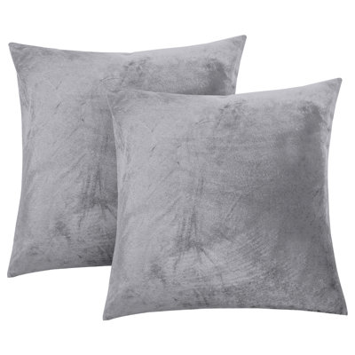 Aspire Homeware Square Plain Velvet Scatter Cushion Cover