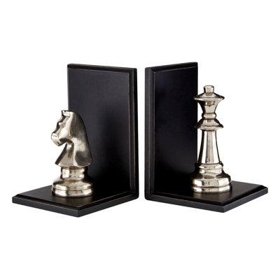 Turin Modern & Contemporary Wood Bookends
