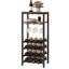 Open Shelving Wine Bottle Rack Brown
