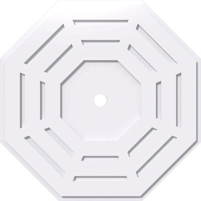 Médaillon de plafond contemporain en PVC de qualité architecturale 30 po x P 2 po x P 12 po x P 1 po