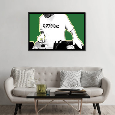 « dj », impression sur toile