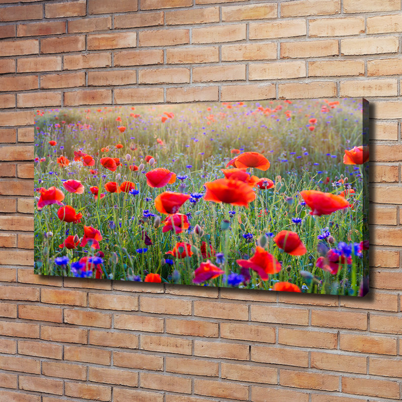 Field Flowers - Wrapped Canvas Print
