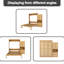Lit escamotable en bois massif avec armoire à lit escamotable avec 1 tablette de rangement latérale-1002019978-1002019982
