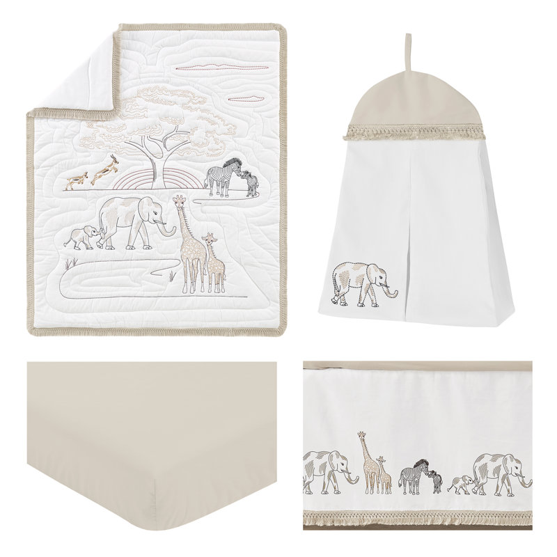 Ensemble de literie pour lit de bébé 4 pièces Serengeti