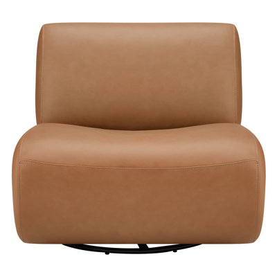 Nita Linen Swivel Lounge Chair