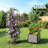 Carlinda Raised Garden Bed Planter Box With Wheels,Tomato Cage Planter With Trellis