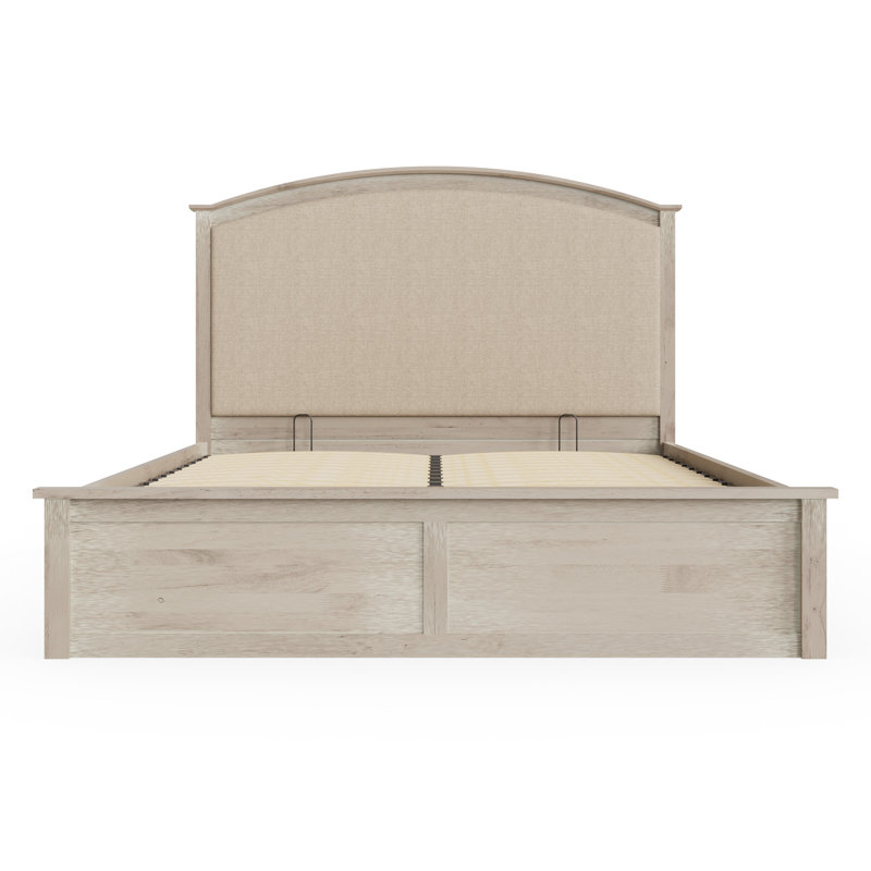 Siegbert Solid Wood Ottoman Storage Bed, Kingsize (5')