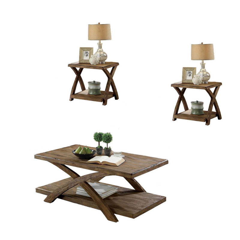 Ensemble de tables basses 3 pièces Alijah